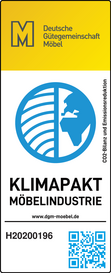 DGM Label Klimapakt Möbelindustrie Zertifiziertes Label Klimapakt