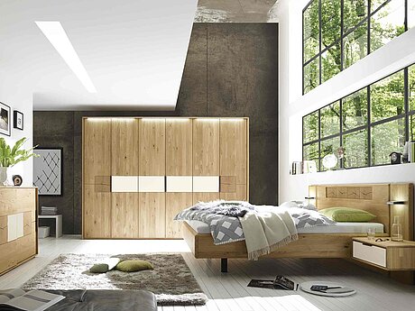 Abbildung Schlafzimmer WSM 1600 - Link führt zur Massivholz-Schlafzimmer WSM 1600