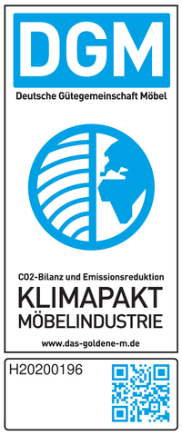 Label Klimaneutralität Wöstmann Markenmöbel