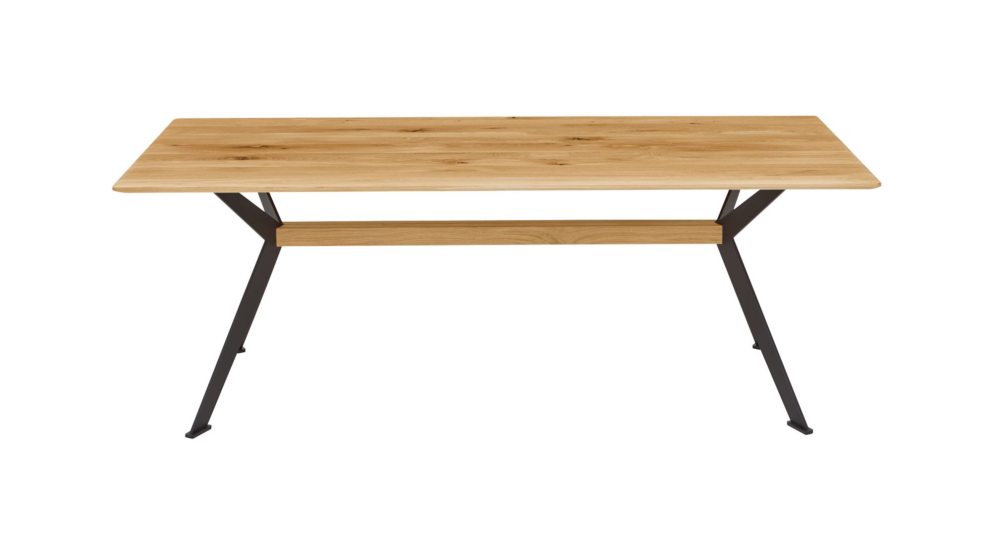 Abbildung Massivholztisch mit Schmetterlingsgestell